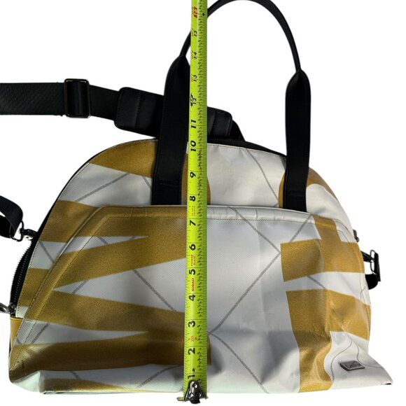 Large Tote Bag, Zippered Gym / Work, Shopper.  RAREFORM Brand.  White Tan - Picture 13 of 13